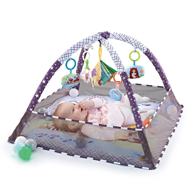 Baby Fitness Frame Boys And Girls Crawling Game Blanket Puzzle Multi-function Fence Crawling Mat Enlightenment Toys 0-18