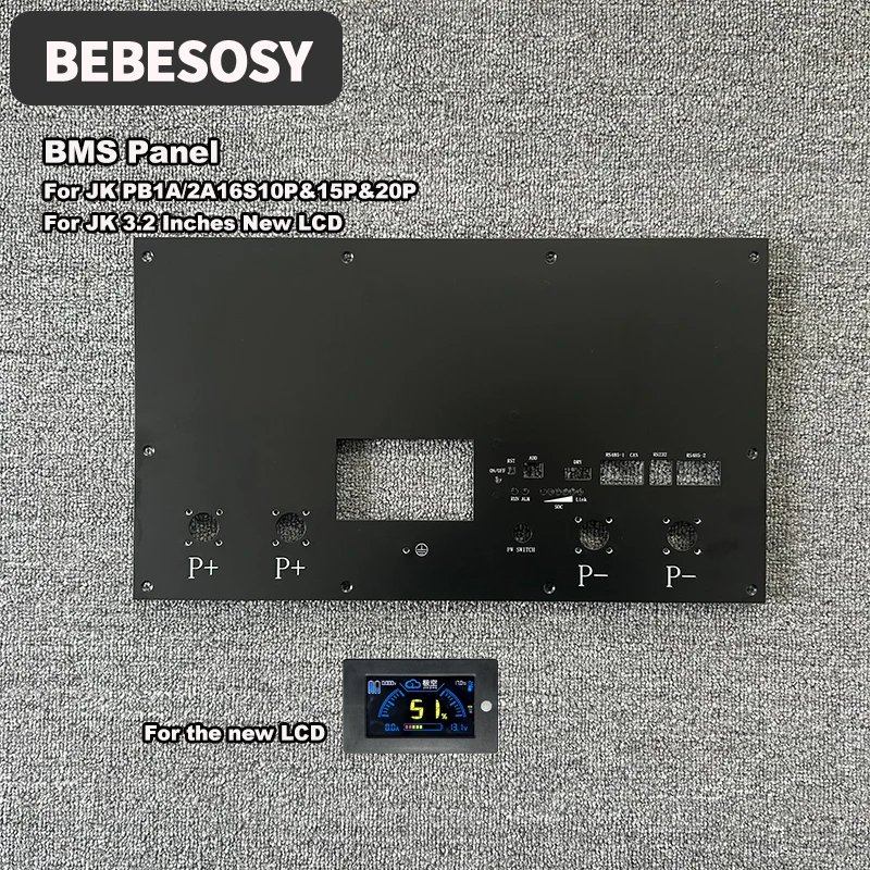 

Инверторная панель JK BMS для нового ЖК-дисплея 3,2 дюйма и PB1A16S10P PB1A16S15P PB2A16S15P PB2A16S20P 100A 150A 200A для инвертора JK BMS 8S-16S