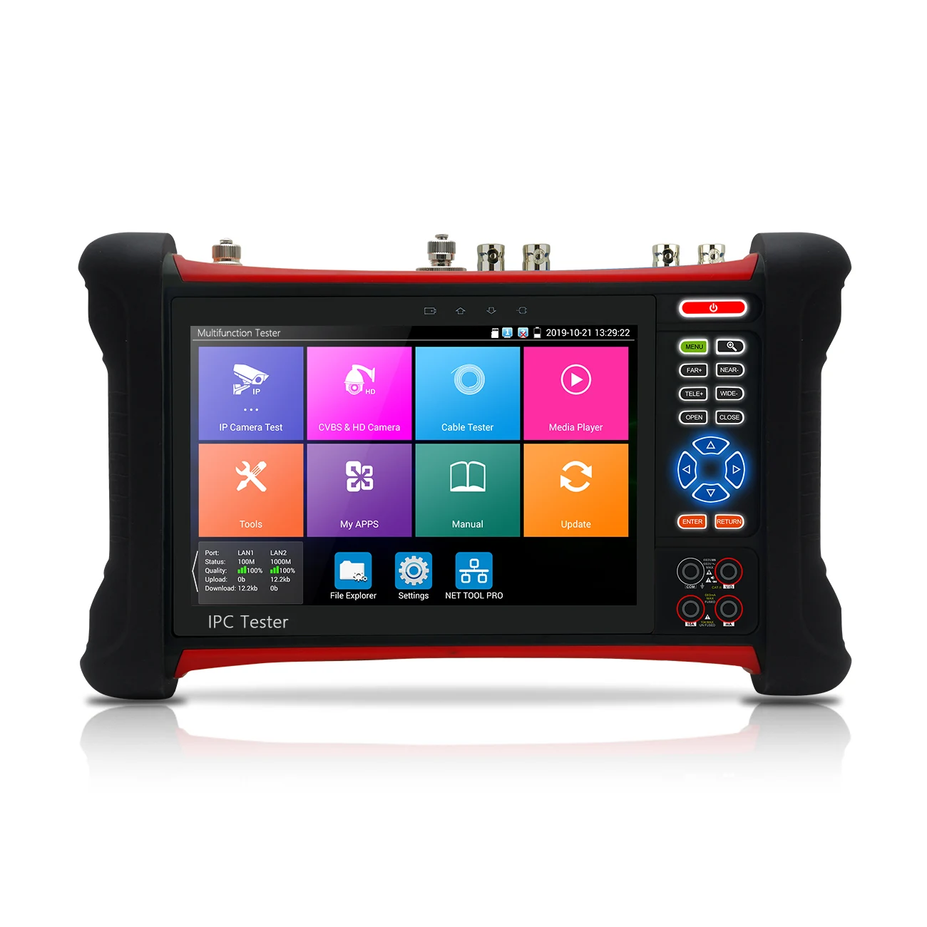 

WANGLU 7 inch FULL 4K IP AHD CVI TVI SDI Multifunction CCTV Tester