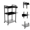 Power Tool Organizer Cart Rolling Tool Cart Shelf for Office Garage Workshop 5