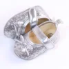 Infant Baby Girls Princess Shoes Shiny Sequined Bow Non-slip Soft Flats First Walker Shoes Toddlers Dress Shoes for 0-18M 4