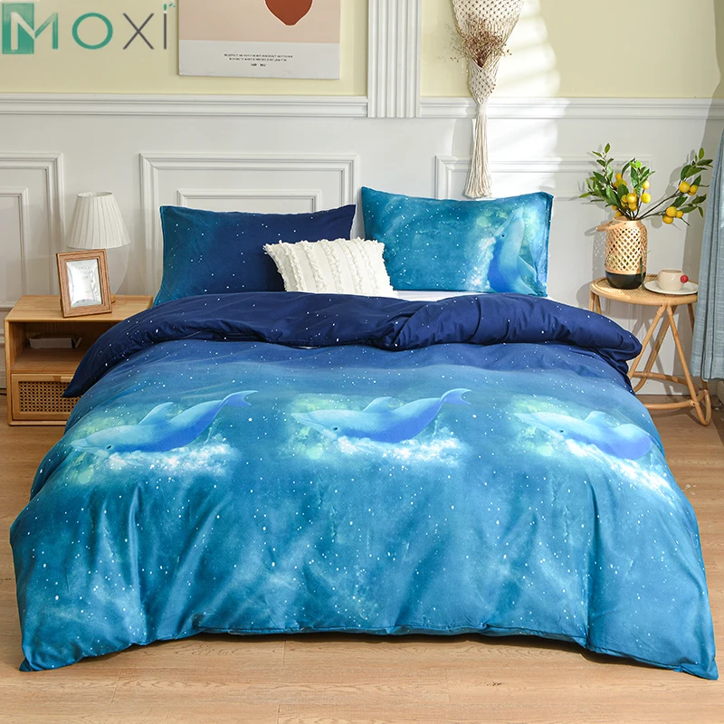 

Starry Pattern Duvet Cover Full Twin King Size Quilt Cover 264*229 Comforter Cover Bedding Bed Linens Room Decor(No Pillowcase)