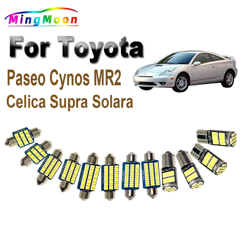 Canbus Nessun Errore Accessori Auto Per Toyota Paseo Cynos Coupe Mr2 Celica Supra Solara Lampadine A Led Kit Luce Cupola Mappa Interna