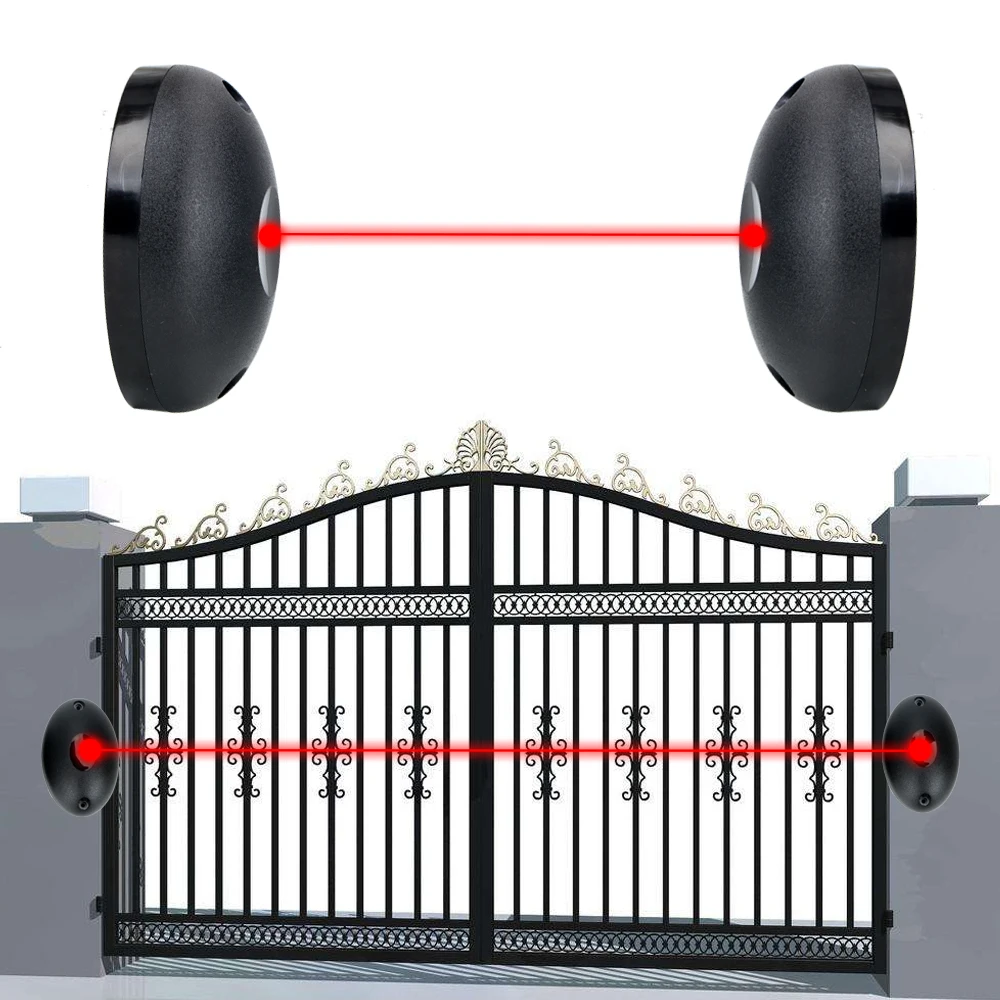 Posicionamento externo porta e janelas alarme, feixe único, radiação infravermelha sensor, barreira para portões