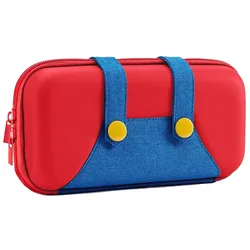 Compact EVA Storage Case - Protective Shell for Gaming Console Accessories (Red)