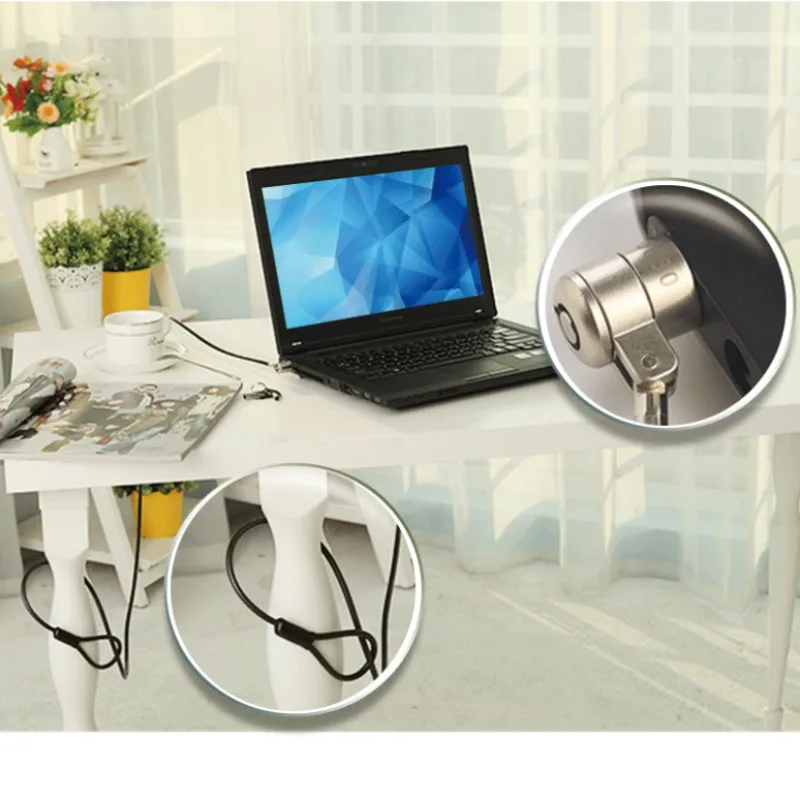 Mini Laptop Lock Cabo para Lenovo Asus hp hp Nano Hole Bloqueio de Computador 6x2.5 mm Pequeno Keyhole Segurança Anti-roubo Cadeado Notebook - Imagem 2