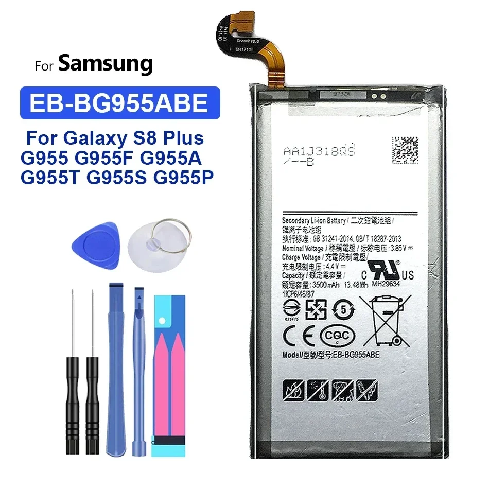 Batteria Per Samsung Galaxy S8 Più Eb-Bg955Aba Eb-Bg955Abe G9550 S8Plus Sm-G9 Sm-G955 G955 3500Mah Batteria Di Ricambio