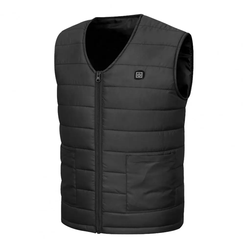 Adjustable Temperature Vest Usb Vest with 10/12 Heating Blocks V Neck Waistcoat for Winter Energy-saving Padded Windproof Coat programmable temperature controller low energy consumption adjustable thermostat