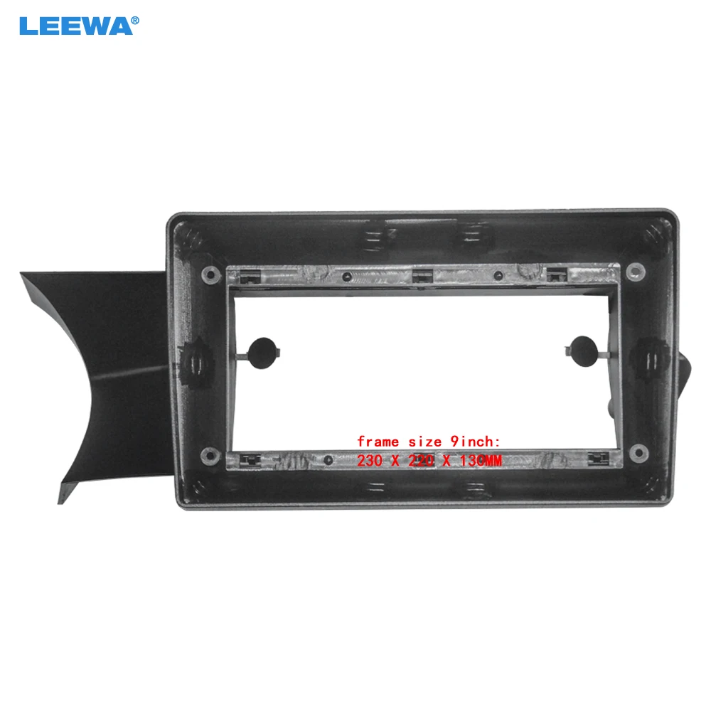 

LEEWA Car 2Din Audio Face Plate Fascia Frame For Mercedes-Benz C-class (LHD) 9" Big Screen Stereo Radio Stereo Panel Dash Kit