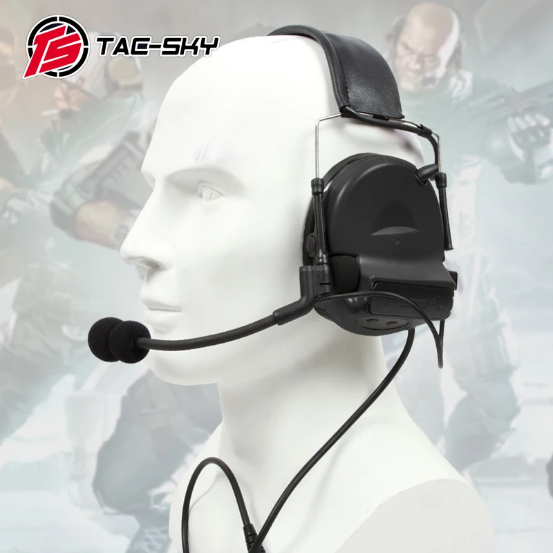 

TAC-SKY COMTAC II Silicone Earmuff Edition Tactical Comtac Noise Reduction Intercom Shooting tactical Comtac ii Headset