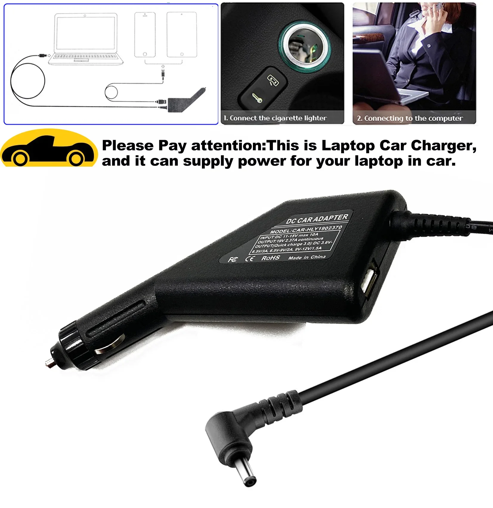 High-Performance 65W 19V Laptop AC Adapter Charger