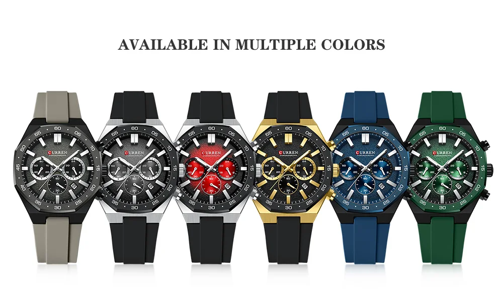 Montre à quartz classique pour homme, multifonctionnelle, lumineuse, chronographe, calendrier, étanche, sport, mode._voghion.com