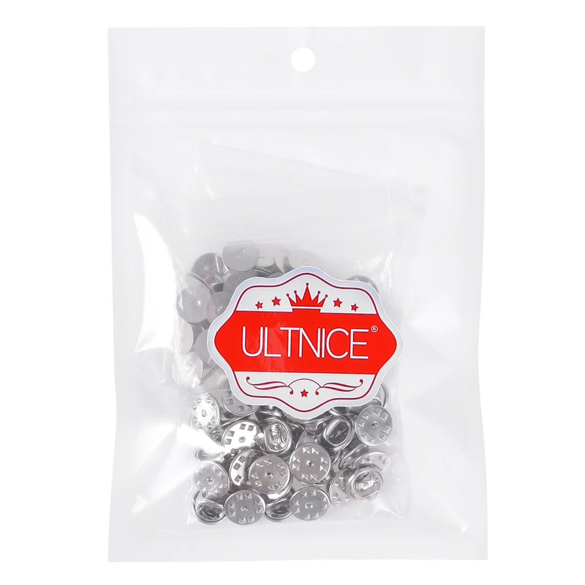 

ULTNICE Butterfly Clutch Tie Tacks Blank Pins Thorn Butterfly Hat with Clutch Back (Chrome)