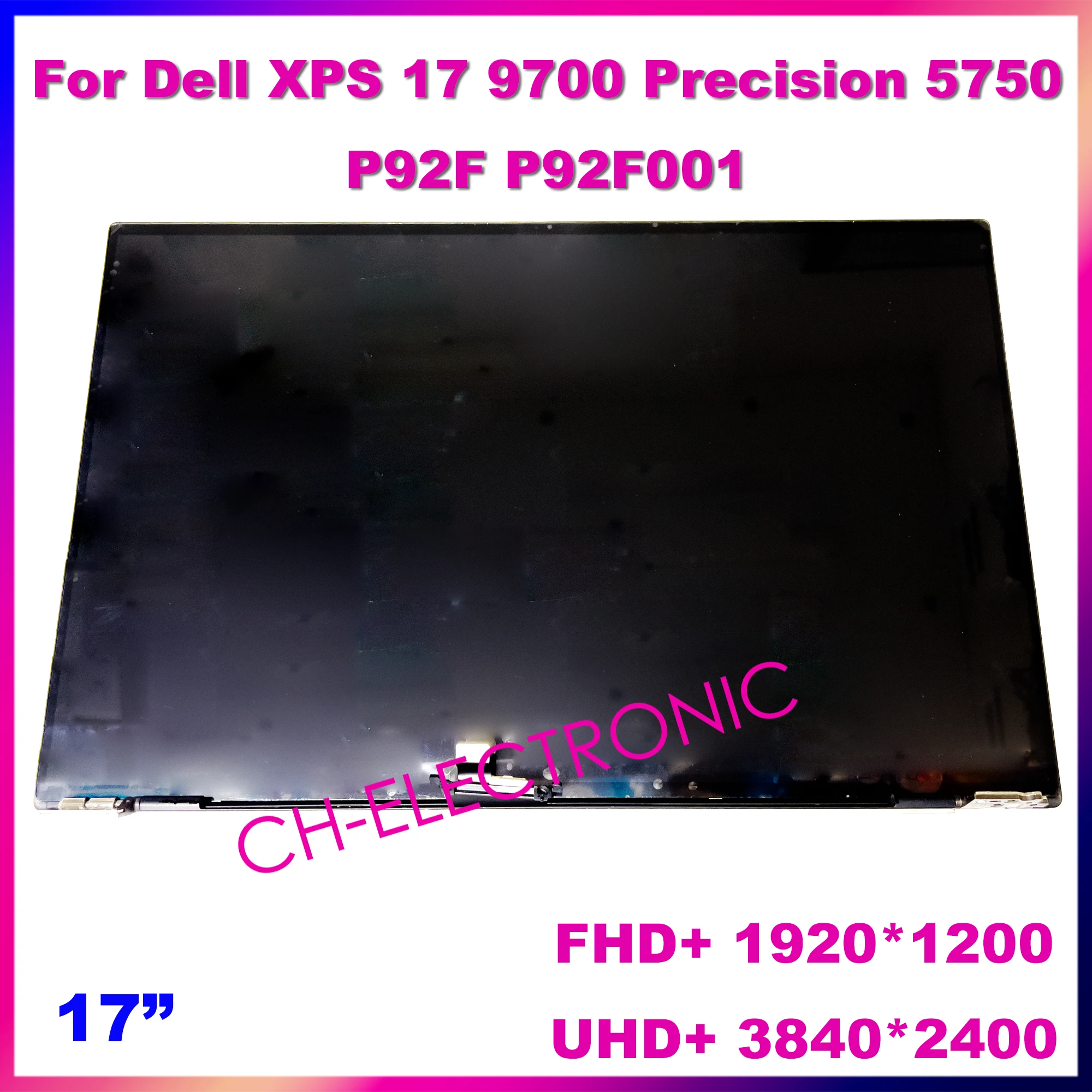 

ЖК-дисплей с сенсорным экраном 17 ''1920x1200 3840x2400 UHD + для Dell XPS 17 9700 Precision 5750 p92f001