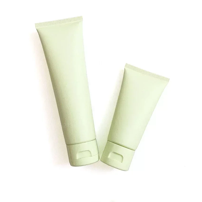 50/100G Tubo Cosmetico Verde Gelo Opaco Viso Crema Pulita Bottiglia Vuota Plastica Spremere Contenitore Lozione Gelo Tubo Morbido Garrafa