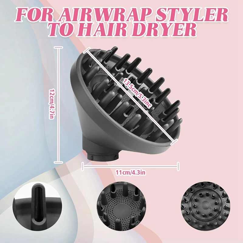 AD-Diffuser Nozzle Curling Iron Converting For Dyson Airwrap HS05 HS03 HS01 Styler Hair Dryer Diffuser Nozzle Attachment 4