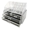 New Clear Acrylic Makeup Organizer Drawer Storage Box Skin Care Home Desktop Women Makeup Tools Jewelry Lipstick Storage Case 5