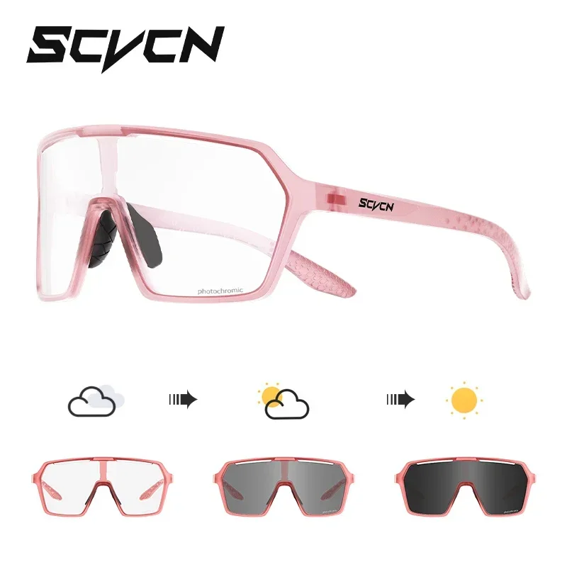 Photochromic UV400 Cycling Sunglasses for Men - Sports, Mountain Bike & Road Bicycle Eyewear