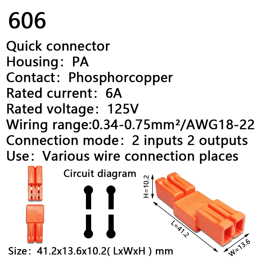 Mini Fast Wire Cable Connectors Universal Compact Conductor Spring Splicing Wiring Connector Push-in Terminal Block 601 412 battery disconnect switch Electrical Equipment & Supplies