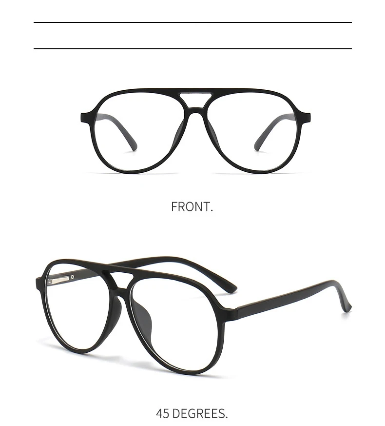 VCKA 6 In1 Pilot Polarisierte Myopie Sonnenbrille Magnetische Clip Männer Frauen Gläser Optische Verordnung Klassische Brillen -0,5_voghion.com