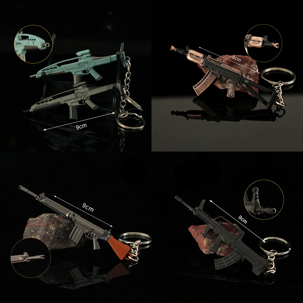 Arena Breakout AKS74U Model Keychains CF Gun FN FAL QBZ95 