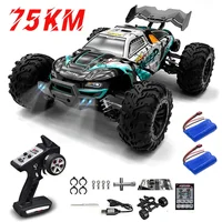 1:16 75KM/H or 50KM/H 4WD RC Car with LED Remote Control Cars High Speed Drift Monster Truck for Kids Vs Wltoys 144001 Toys 1