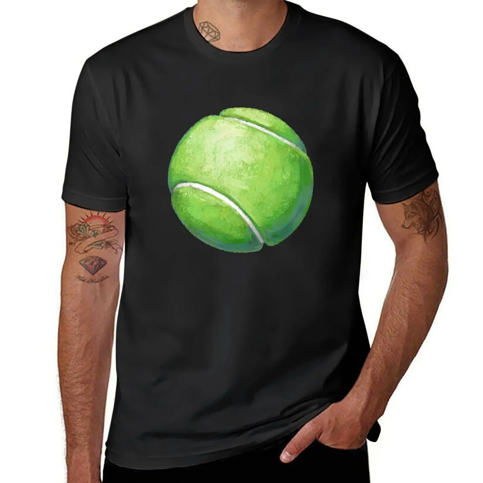 

Tennis Ball T-Shirt vintage clothes vintage mens workout shirts