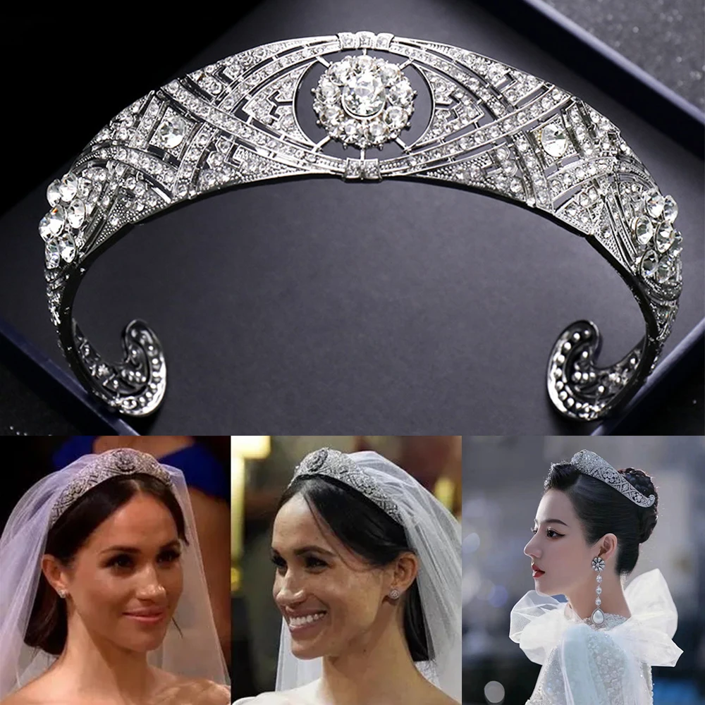 European Royal Magan Princess Wedding Hair Crowns Vintage Princess Queen Bridal Tiara Accessori Per Copricapo Gioielli