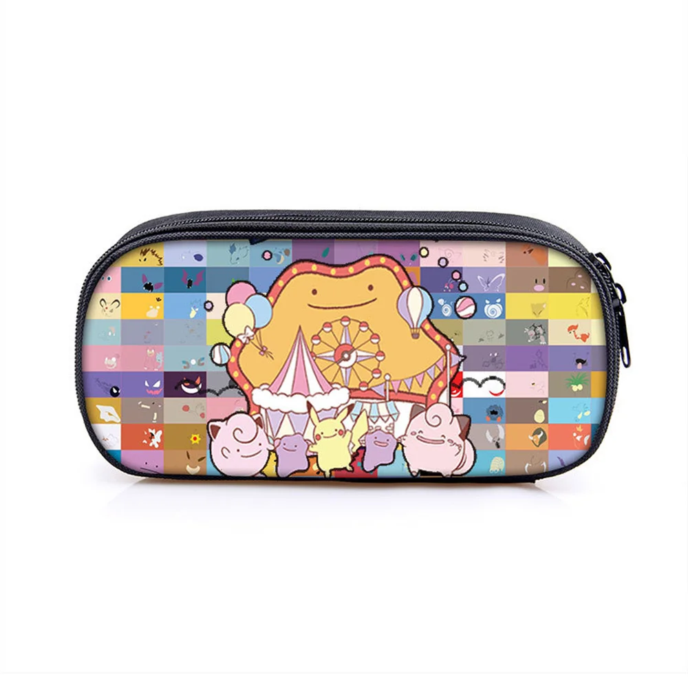 Pokémon Feder mäppchen Poster Student Briefpapier Box große Kapazität einlagige Bleistift Tasche Jungen Mädchen Pokémon Briefpapier Box – Detail 23