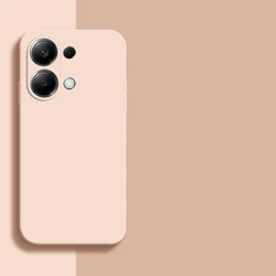 Soft Liquid Silicone Bumper Protective Phone Case - Enhanced Protection and Style for Poco F6 Pro (Pink)