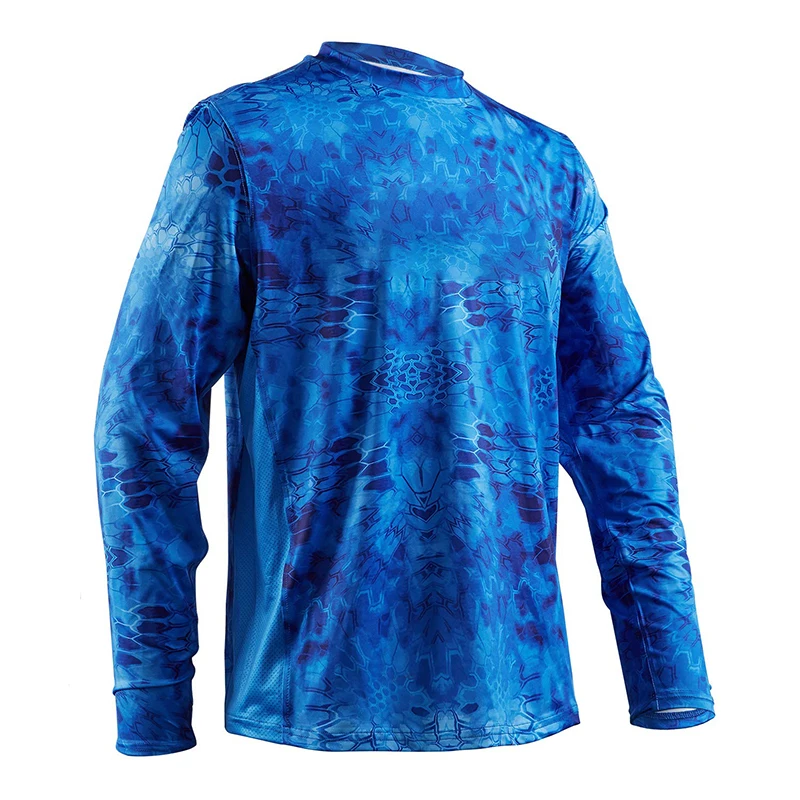 UPF50+ Men's Long Sleeve Fishing Shirt - Breathable, UV Protection