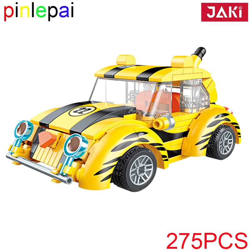 Pilepai Jaki Building Block Famous Car World Model Blocks Mattoni Veicolo Brick Kit Assemblato Racecar Race Toys For Children