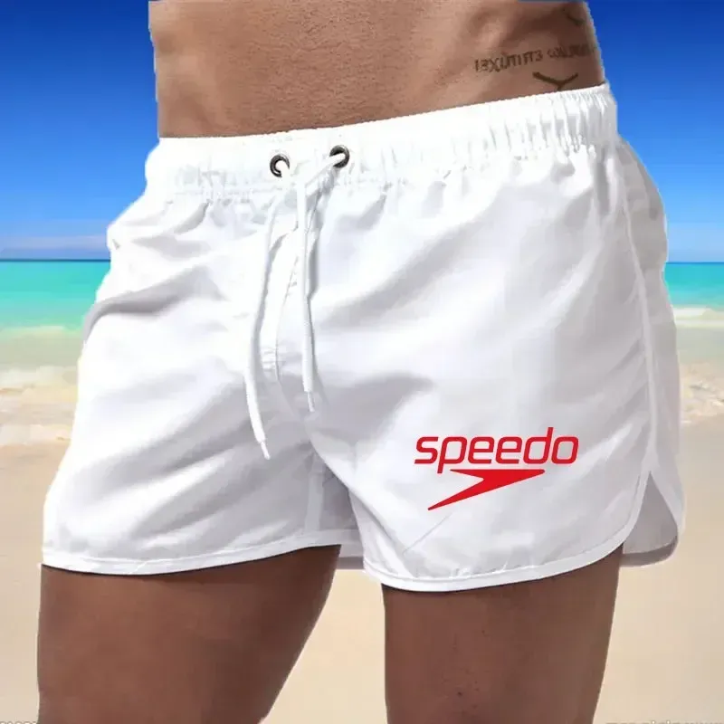 2025 verão novos homens sexy roupa de banho dos homens calções de natação cuecas masculinas praia shorts ternos esportivos