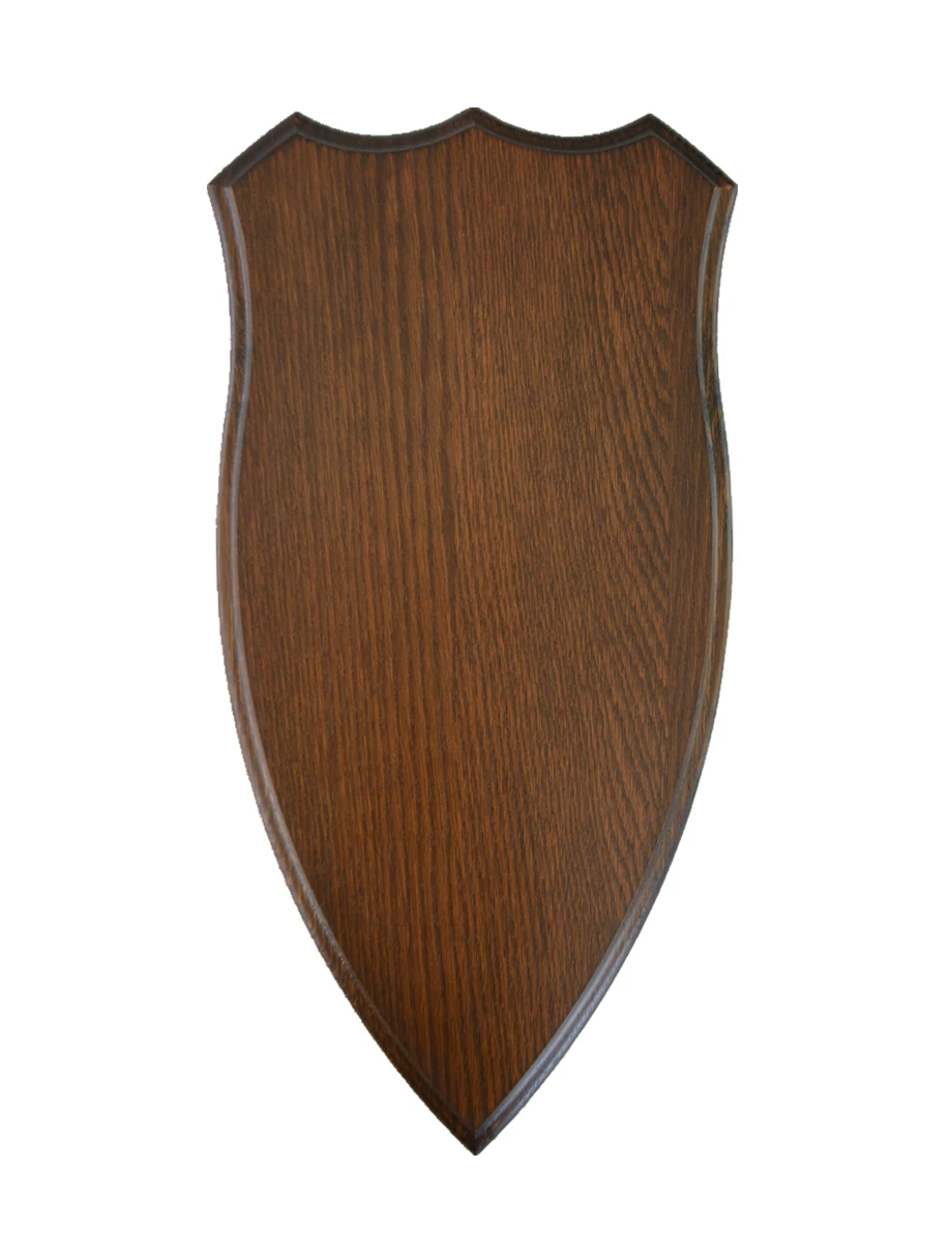 Wooden Base Shield Trophy Mounting Plaque for Deer Roe Skull Antler Solid Oak Trophy Plate