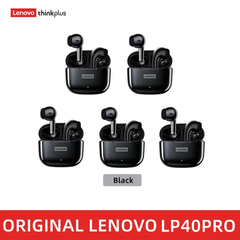 Original Lenovo LP40 Pro TWS Earphones Wireless Bluetooth 5.1 Sport Noise Reduction Headphones Touch Control 250mAH 2022 New