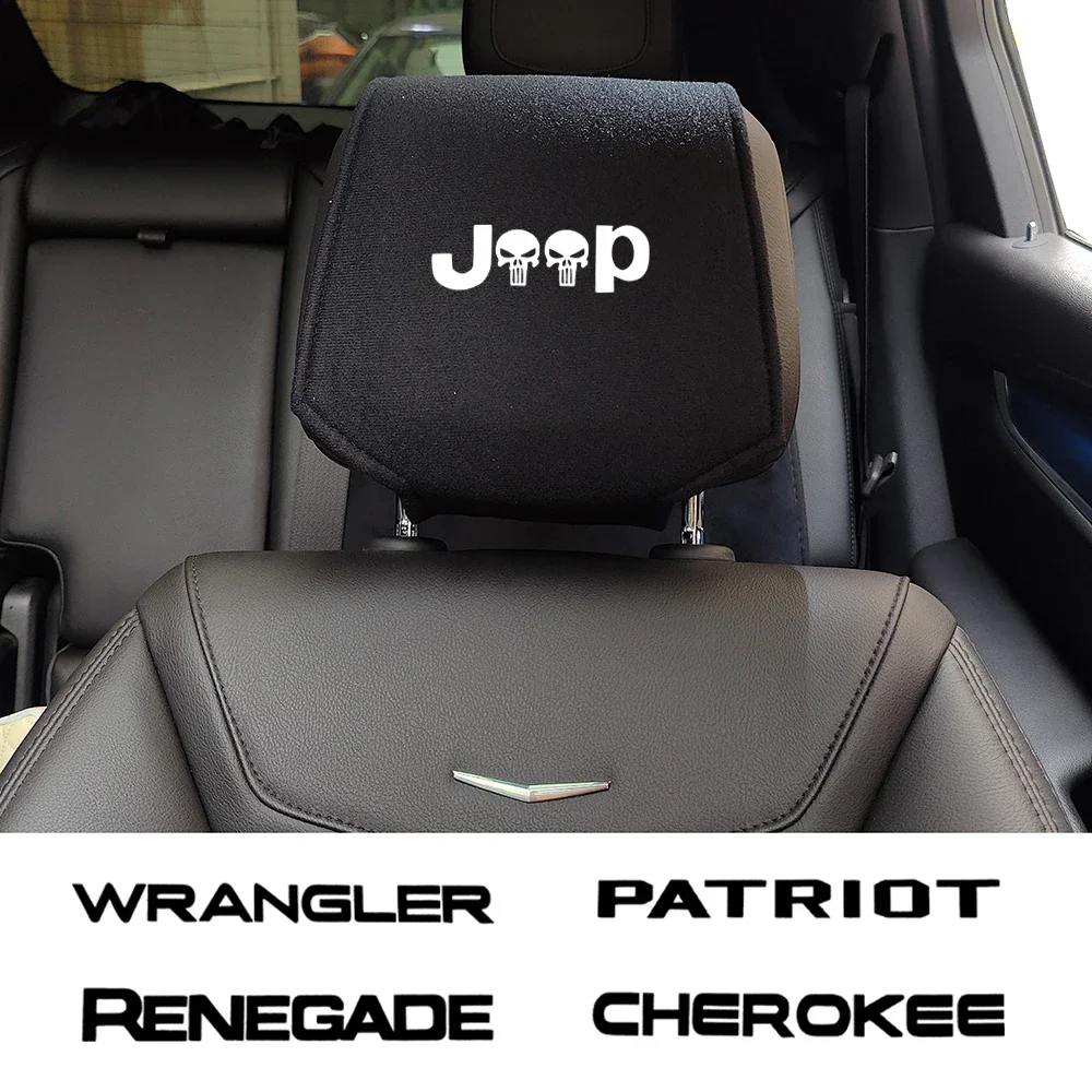 1 Pz Per Jeep Wrangler Trailhawk Renegade Patriot Compass Commander Cherokee Car Styling Car Headrest Cover Accessori Auto
