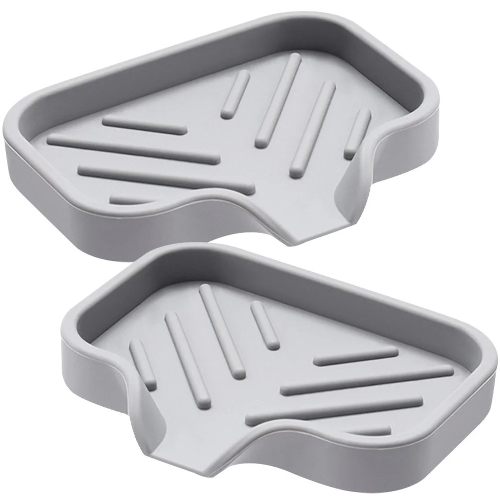 

Kitchen Countertop Household Shower Soap Holder Soap Dish Soap Storage Containers Bathroom Soap Holder Silicone Soap Trays