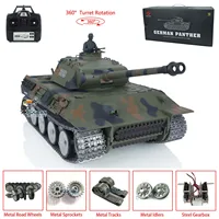 HENG LONG RTR 1/16 7.0 Customized Ver Panther V RC Tank 3819 Metal Tracks Wheels Bearings Army BB Toucan RC Hobby Toys TH17291 1