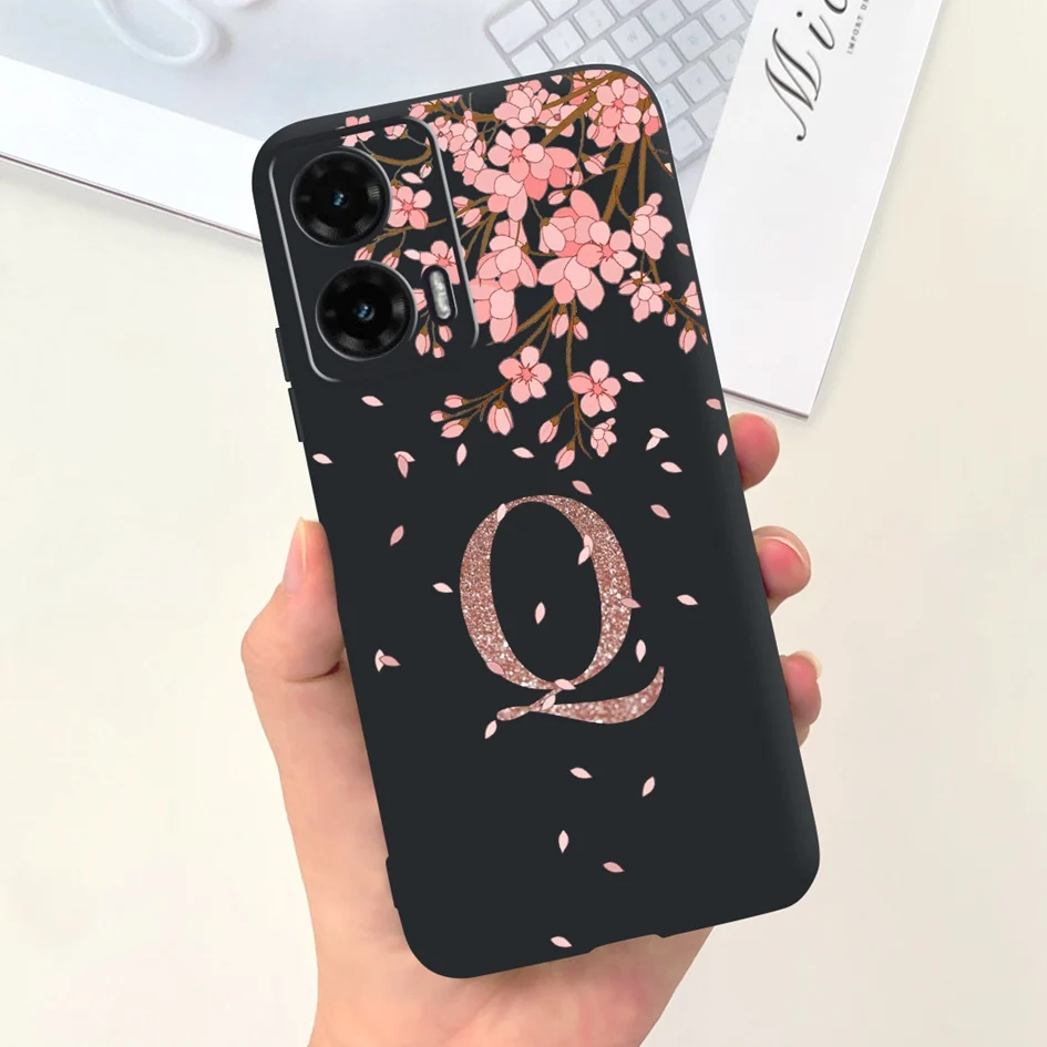 Chic Crown Letters Soft Silicone Back Cover for Moto G35 5G - 2024 Edition