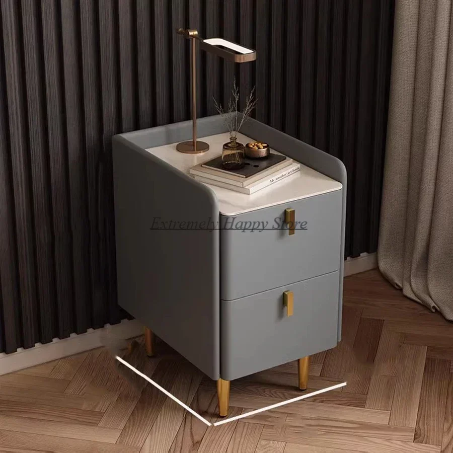 

Минималистичные современные тумбочки с выдвижными ящиками, узкий Европейский прикроватный столик, деревянный мобильный стол, тумба, мебель для гостиной