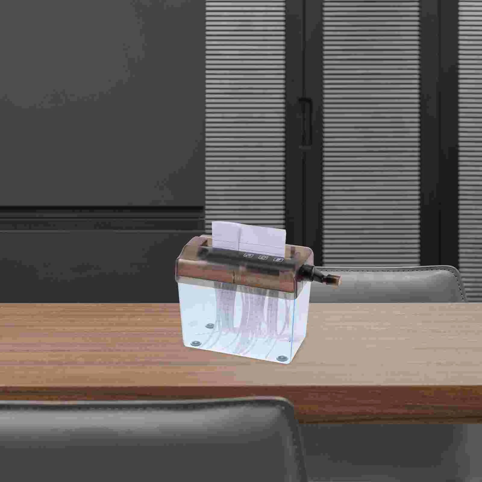 Hand-cranked Paper Shredder Small Desktop Document Manual for Home Floor Strip