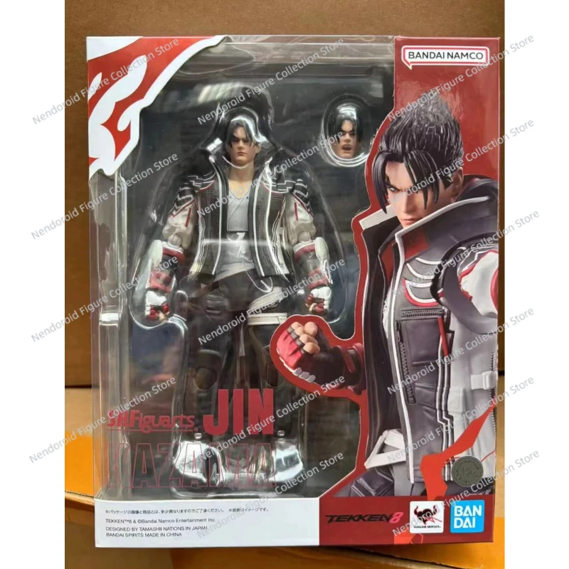 バンダイ-shf tekken 8アクションフィギュア,s.h.figuarts,jin kaz