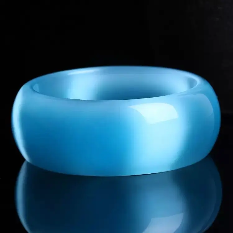 Bracelet en opale bleu clair pour femmes, nouveau, en cristal naturel, doux et polyvalent