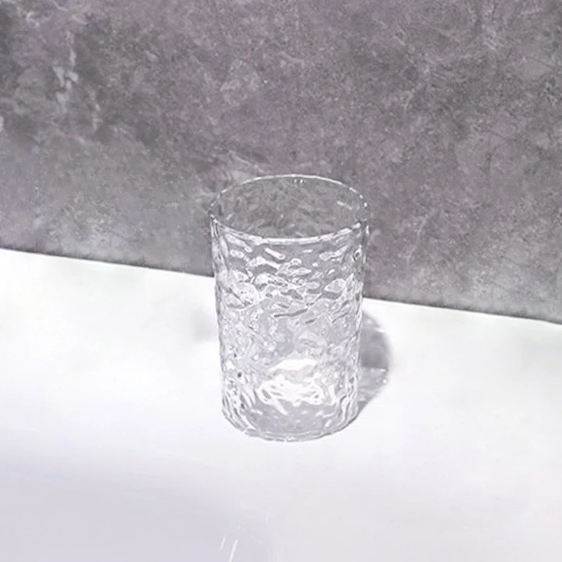 Transparent Bathroom Tumbler With Handle, Portable Plastic Mouthwash Cup And Toothbrush Holder For Home Use_voghion.com