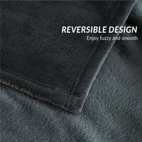 Solid Color Winter Fuzzy Flannel Blanket Fluffy Warm Soft Sofa Cover Bedspread Blue Black Coral Fleece Plush Blankets For Beds 6