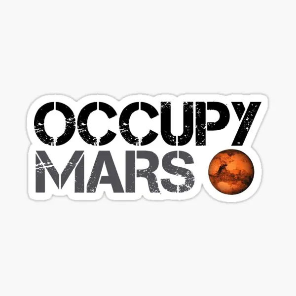 

Occupy Mars Space Planet Spacex 5PCS Stickers for Window Cartoon Funny Decorations Room Home Decor Wall Anime Cute Luggage Art