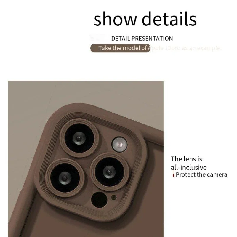 Silicone Case with Camera Lens and Screen Protector Cover
