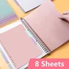 Candy Color Dividers A4 B5 A5 Planner Index Divider Page Plastic Classification Page Tab Bookmark Planner Inserts 8 Pcs/set 2