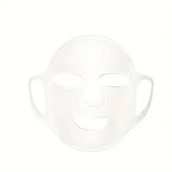 Silicone Ear-Mounted Reusable Facial Mask Cover for Moisturizing and Essence Absorption (1PC-White)