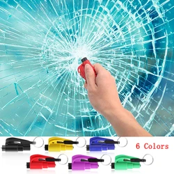 Mini marteau de sécurité Portable pour voiture, Type ressort, brise vitre, poinçon, coupe ceinture de sécurité, porte clés, accessoires automobiles 